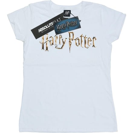 Harry Potter Dames/Dames T-shirt Katoen met Logo in Kleur (Wit)