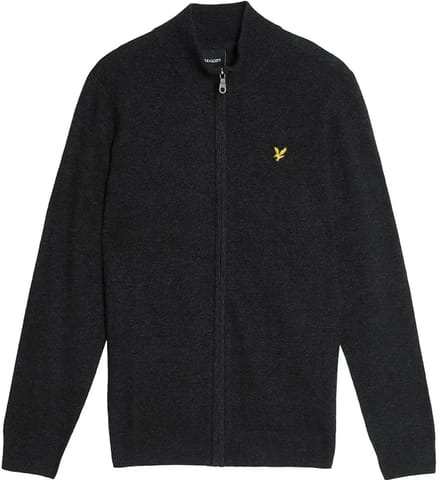 Lyle & Scott Kn2102vc Trui Met Volledige Rits Zwart 2XL Man