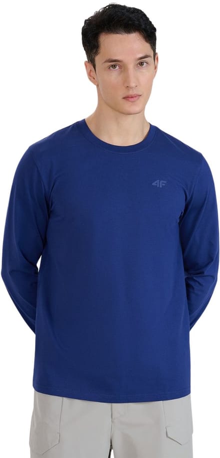 4F T-shirt Heren Longsleeve Donkerblauw - Maat M