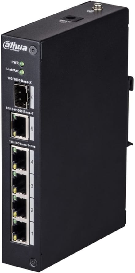 Dahua 4 Port PoE Switch, DH-PFS3106-4ET-60 - 4x PoE - 60W