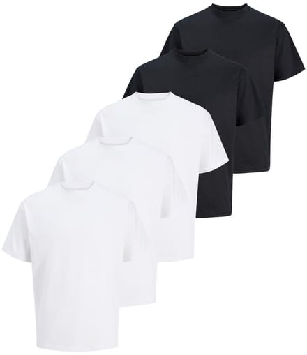 Jack & Jones Heren t-shirt 5 pack Relaxed