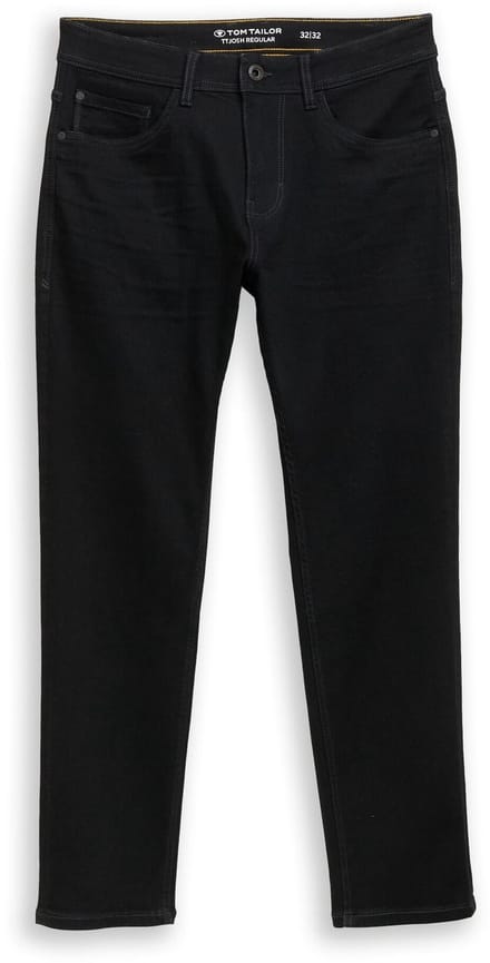 Tom Tailor - TTJOSH REGULAR SLIM-jeans met stretch - Maat 36/34 - black denim