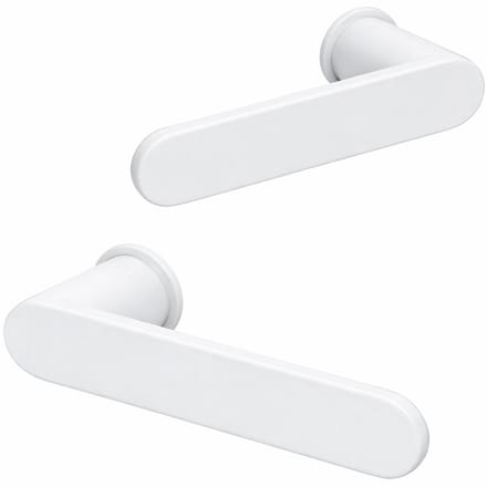 ELIOT® Deurklink op rond minimalistisch rozet - mat wit SO 103 SR Wit