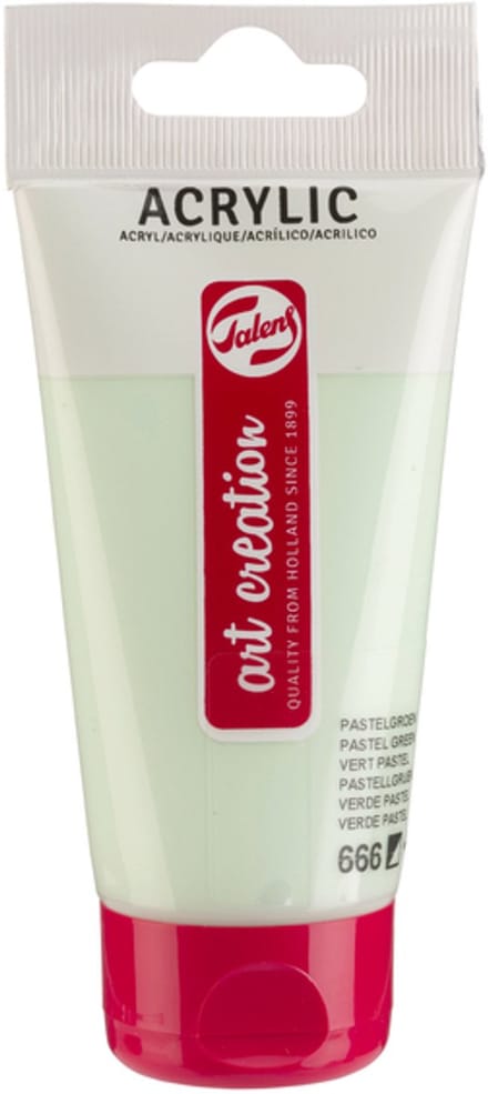 Acrylverf tac 666 pastelgroen tube 75ml | 3 stuks