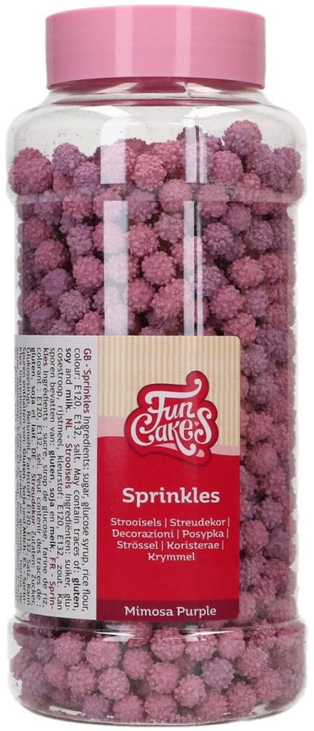 FunCakes Suikerdecoraties - Mimosa - Paars - 500g - Eetbare Taartdecoratie