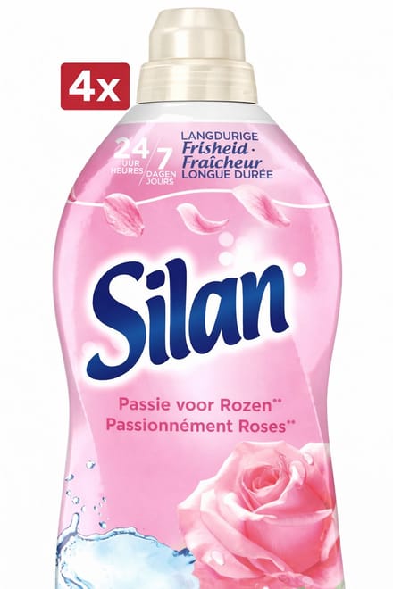 (4x) Silan Wasverzachter Passie Voor Rozen 52wasbeuren 1140ml