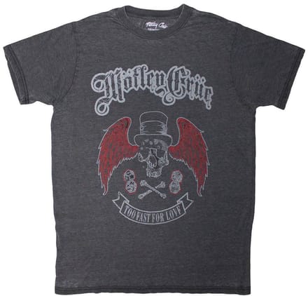 Motley Crue - Skull Wings Heren T-shirt - M - Zwart