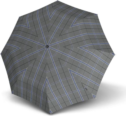 Knirps Paraplu T.200 Medium Duomatic Check Grey #2 Grijs