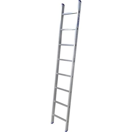 Alumexx enkele ladder - 8 Treden - Lengte 204 cm - Aluminium