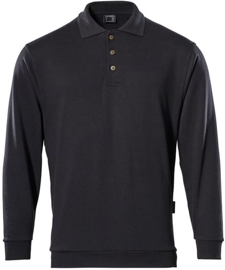 Mascot Crossover Polosweatshirt 00785-280 - Zwart - 3XL