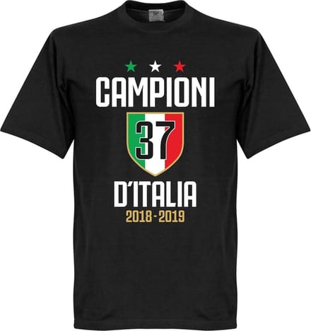 Campioni D'Italia 37 T-Shirt - Zwart - M