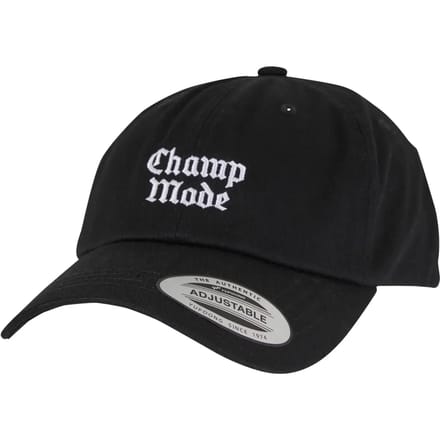 Mister Tee - Champ Mode Dad Cap Low Profile Cotton Twill Snapback Pet - Zwart