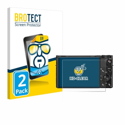 BROTECT - Screenprotector voor Sony Cyber-Shot DSC-RX100 VIIA - Folie Beschermfolie transparant 2 Stuks