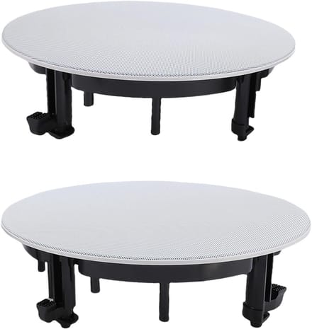 Speaker Grilles - Beschermhoezen - Geluidskwaliteit Behoud - Magnetisch Ontwerp - 280mm Diameter - Wit