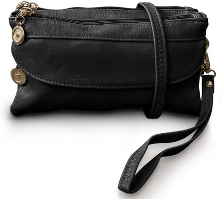 THL Design - Kleine Dames schoudertas - Klein tasje - Clutch - Zwart