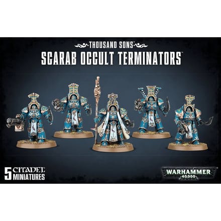 Beeldje Games Workshop Warhammer 40k - Thousand Sons Scarab Occult Terminators