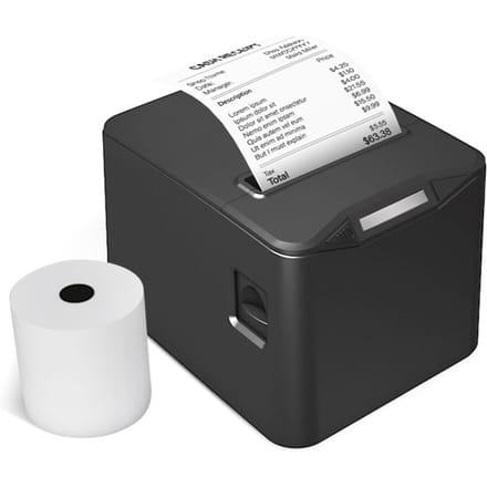 Bisofice thermische bonprinter 80 mm desktop direct thermisch afdrukken USB + LAN-verbinding hoge snelheid EU PLUG