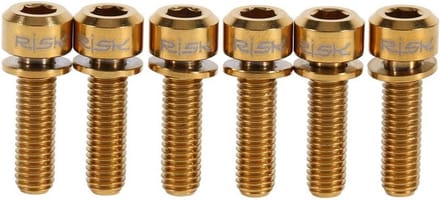 Titanium Stuurschroeven M5 x 18 mm voor Fietsstuurpen - 6 Stuks