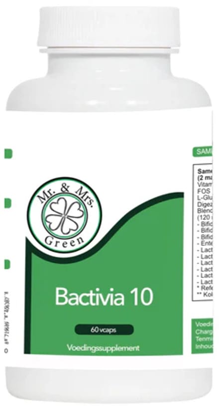 Bactivia, 10 verschillende bacteriestammen, 9,6 miljard levensvatbare bacteriën