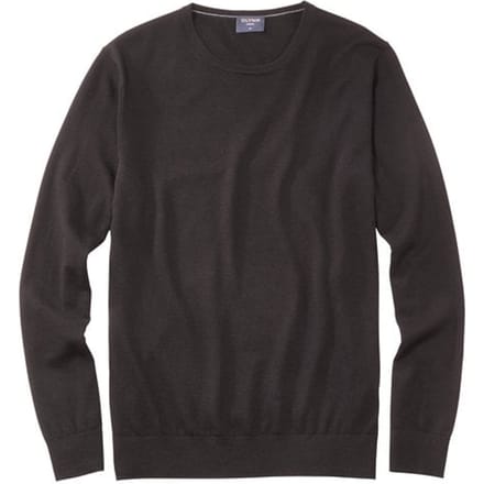 OLYMP Level 5 - heren trui wol - zwart (Slim Fit) -  Maat L