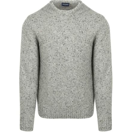 Suitable Trui Donnegal Tweed Eco Wool Grijs - Maat XXL - Heren - Pullover - Sweater