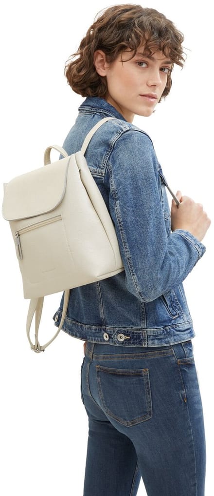Tom Tailor - TTELIS S rugzak van kunstleer - Maat ONESIZE - off white / off white