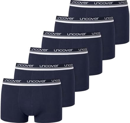 Schiesser Boxershorts Uncover 6-pack blauw