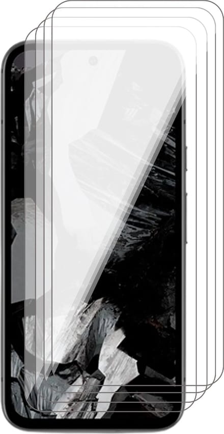 Screenprotector geschikt voor Google Pixel 8a - 4x Glas Screen Protector