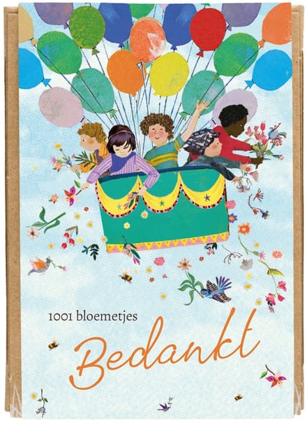 Blossombs Bloembommetjes Giftbox Mini - 4 Zaadbommetjes - 1001 Bloemetjes Bedankt