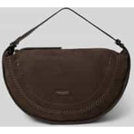 Marc O'Polo Leren schoudertas Aayda Hobo Bag Burnt Coffee bruine