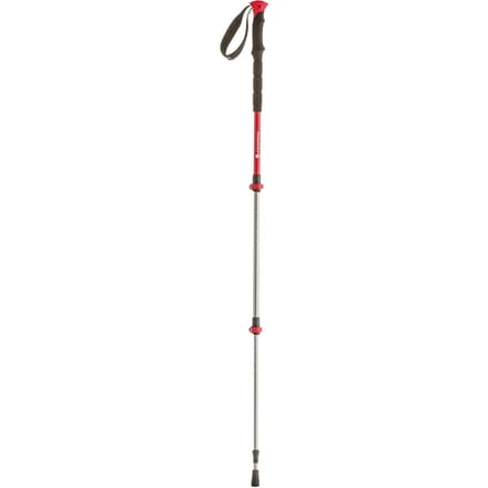 Ferrino Wandelstok Batura 62-135 Cm Zilver/rood Per Paar