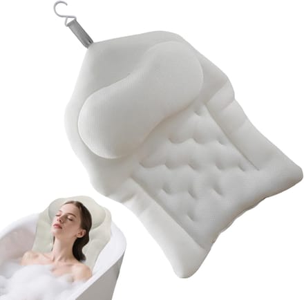 1 Badkuipkussen - Hotel Spa SPA Wit Antislipkussen Hoofdsteun Polyester Vezelkussen Kern