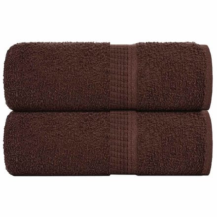 vidaXL - Gastendoekjes - FROGN - 2 - st - 30x50 - cm - 360 - g/m² - bruin