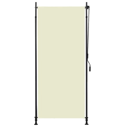 vidaXL - Rolgordijn - voor - buiten - 100x270 - cm - crème