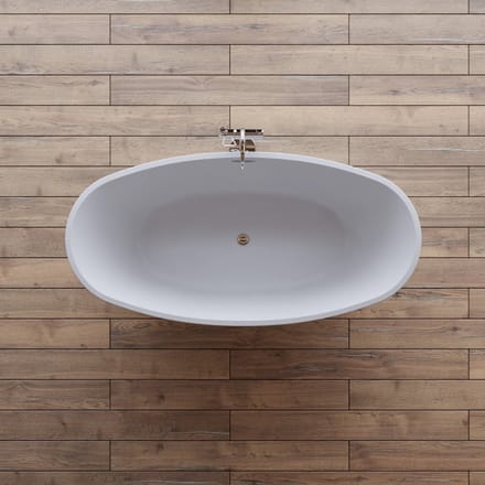 SPALINA - Vrijstaand bad - Neroon 2.0 150 blanche, 150 x75 x67 cm, Wit