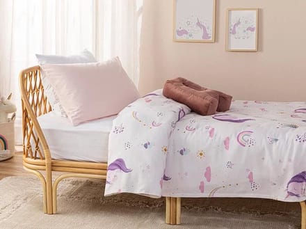English Home baby deken - Unicorn - 150x200 cm - Roze