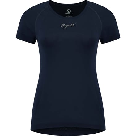 Rogelli Essential Dames Hardloopshirt - Korte Mouw - Naadloos - Blauw