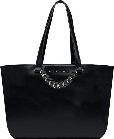 REPLAY Schoudertas Shopper Black Zwart