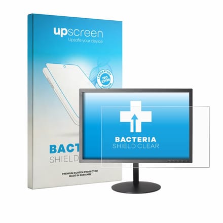 upscreen - Screenprotector voor Lenovo ThinkVision T2454p - Folie Beschermfolie transparant antibacterieel