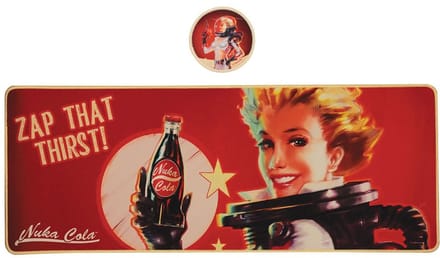 Fallout Desk Pad & Coaster Set Nuka-Cola