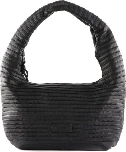 FREDsBRUDER Leren Schoudertas Lift Hobo Black Zwart