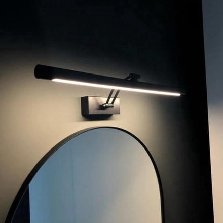 Vtw Living spiegellamp spiegelverlichting zwart 55 cm