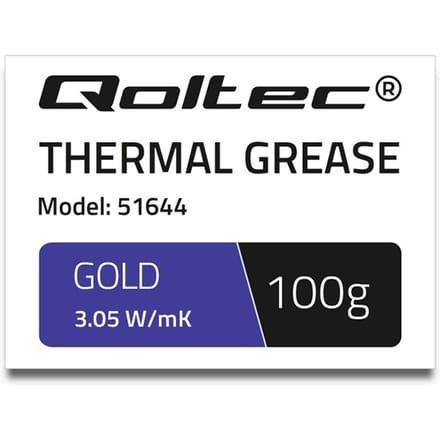 Qoltec Koelpasta 3.05 W/m-K |   100 gram |   Goud
