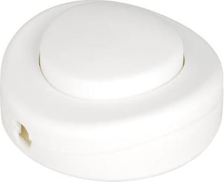 Bailey Snoerschakelaar wit 1-polig – voor platte en ronde kabel