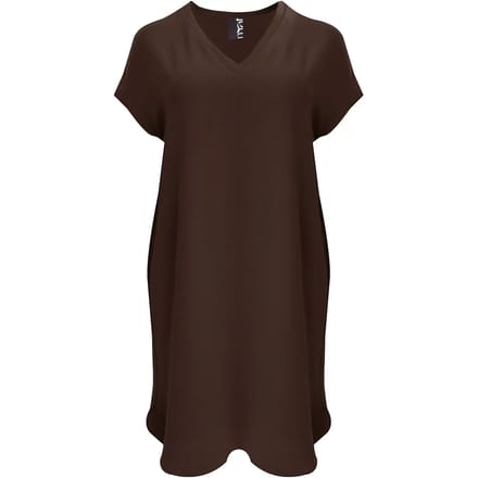 V-hals Korte Mouw Jurk Dames Mat Fashion Airwashed