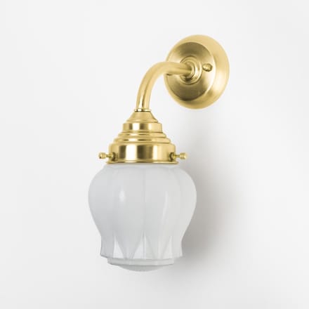 Wandlamp Eden Curve Messing - Art Deco Trade