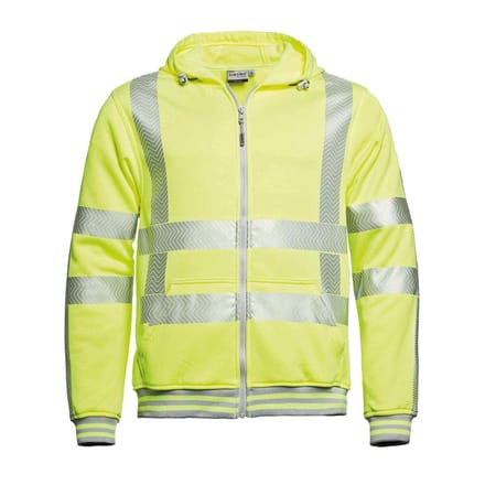 Santino hooded vest met RWS reflectie Vermont - 200173 - fluor geel - maat M