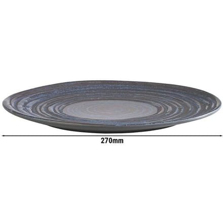 GGM Gastro (6 Stück) Teller - flach - LOOPS - Melamin - Ø 270mm
