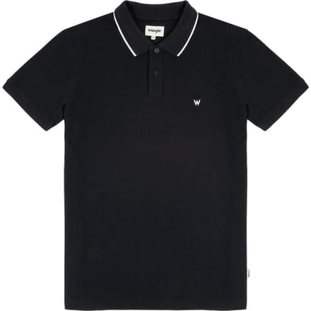 Wrangler - Maat M - SS PIQUE POLO BLACK
