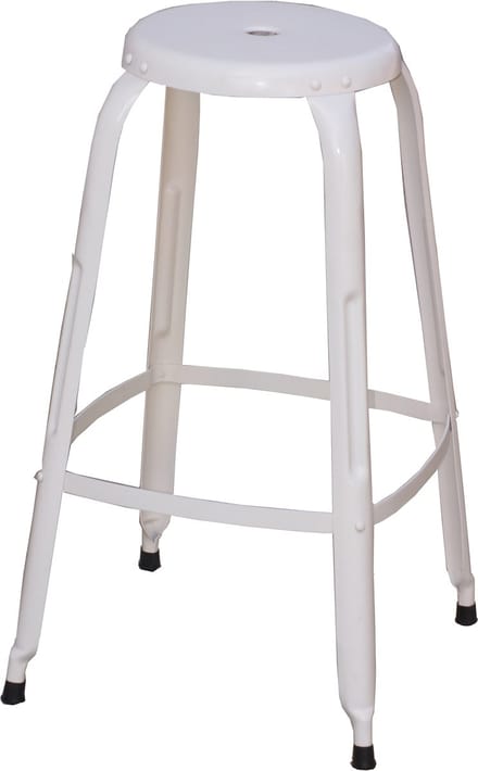 Iron-Barkruk - 74 cm - Crème Metaal